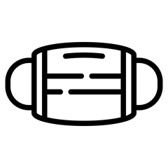 medical mask hygiene tool protection icon