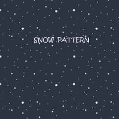 Abstract pattern with Christmas winter snow. Beautiful element for your New Year background. Decorative elenemnt, poster, cards, print.