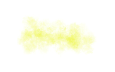 Yellow  fluffy transparent cloud, fog or smoke