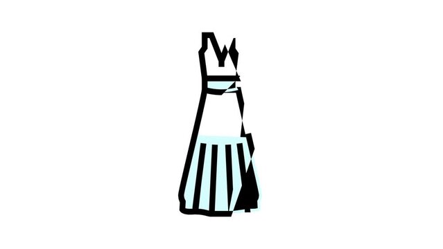 column wedding dress color icon animation