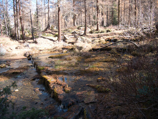 Pellaud lakes during autumn. Municipality of Rhêmes-Notre-Dame, in the Aosta Valley, Italy