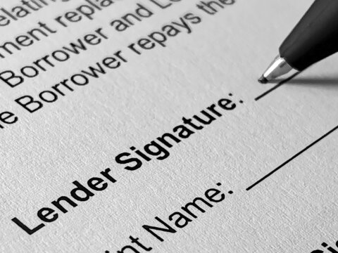 lender signature for properties