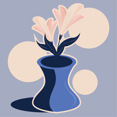 white flowers in a vase