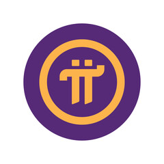 Pi Network. Pi icons. Pi network logo design. Pi network symbols. Pi logo vector design illustration for logos, icons, backgrounds, banners, templates, websites, and apps - obrazy, fototapety, plakaty