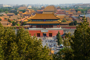 Fototapeta na wymiar The Forbidden City. History of civilization. Beijing China