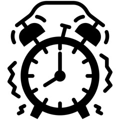 alarm clock solid icon