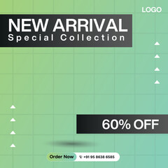 Product social media post banner template or shoes social media banner design template