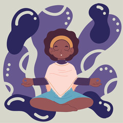 young woman doing yoga