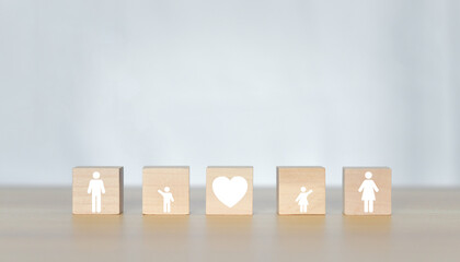 Wooden cube, family home,life insurance, adoption foster care, homeless support , mental health, homeschooling education, Autism support, parent day