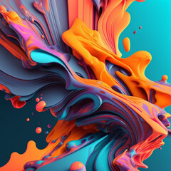 Obraz na płótnie Canvas fractal background colorful