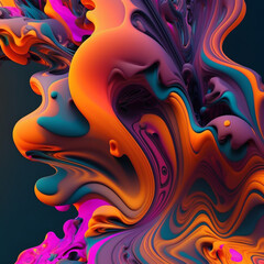 Obraz na płótnie Canvas abstract fractal background
