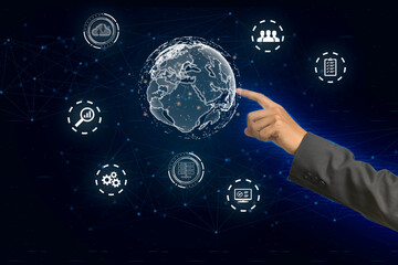 Digital transformation change management, internet of things. new technology bigdata and business process strategy,cloud computing,Ai technology,Future and Innovation Internet and network