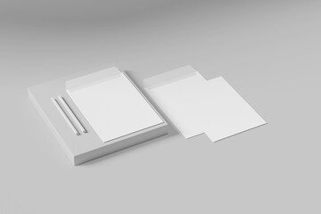 C4 envelope mockup