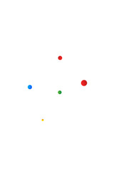 Color Rain Decoration Vector White Background.