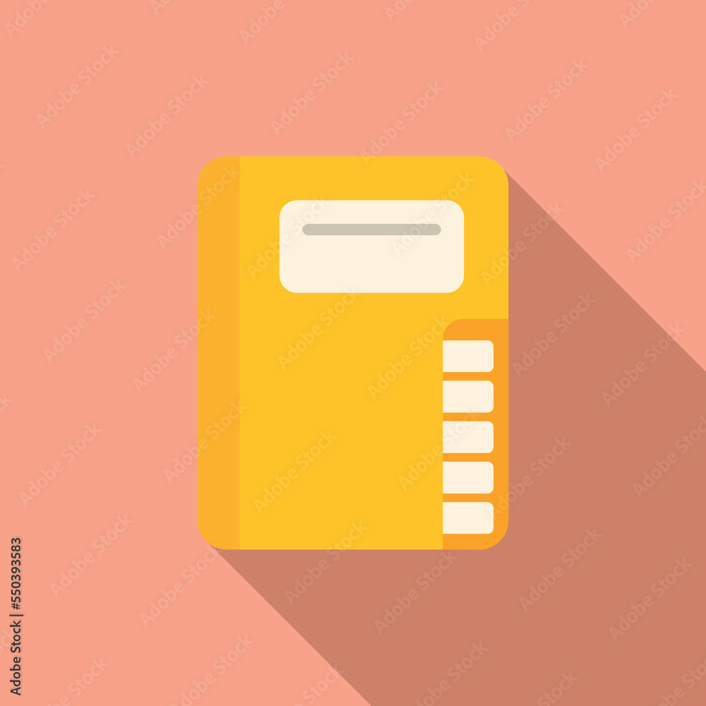 Poster web folder icon flat vector. computer interface. app download