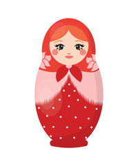 Vector of Russian nesting doll.
