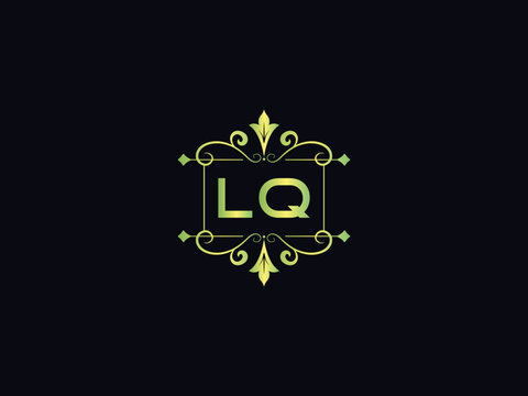 Premium LQ Luxury Logo, Letter Lq l&q Logo Icon Design