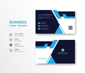 
Business card with company logo abstract background visiting card for corporate and personal use