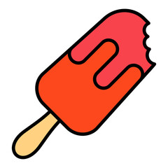 Popsicle Filled Line Icon