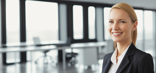 portrait of a smiling businesswoman