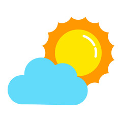 Sunny Flat Icon