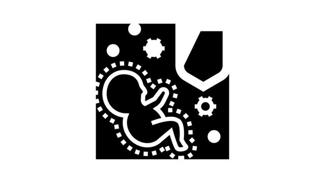 innate immunity glyph icon animation