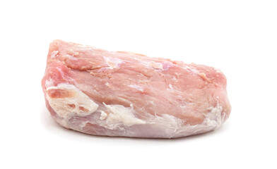 Raw meat steak.