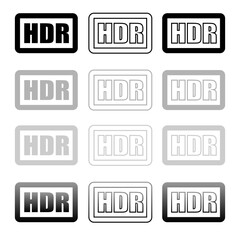 Hdr icon in line style about camera, use for website mobile app presentation jpeg image jpg illustration 

