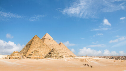 Fototapeta na wymiar The Pyramids Of Giza, Egypt.