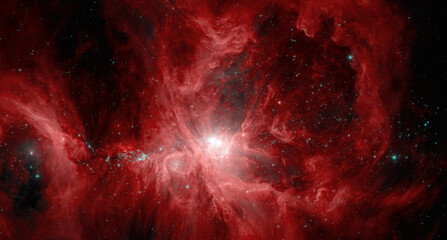 Orion Nebula. Space background or wallpaper. Universe exploration. Elements of this image furnished by NASA.