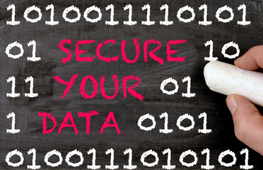 Blackboard digital code written secure your data
