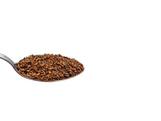 Instant Coffee on white background