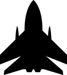 Advanced fighter jet icon. Defense Signs and Symbols.