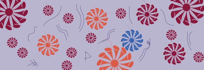 Abstract background with geometric shapes. Minimal design. Vector illustration.