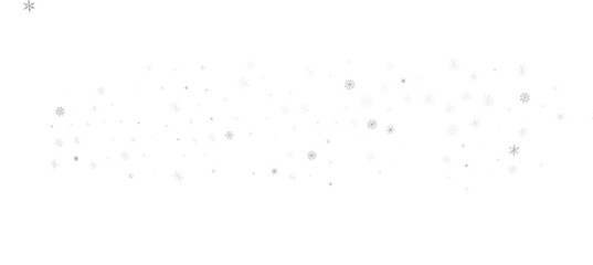 Snowflakes Falling On Snow - Winter Banner
