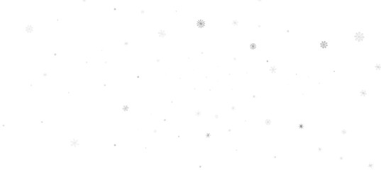 Snowflakes and bokeh lights on the blue Merry Christmas background. 3D render