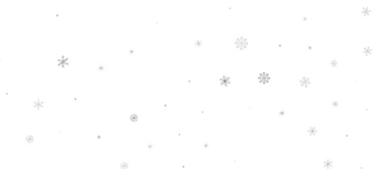 Christmas background design of snowflake and snow falling in the winter 3d illustration