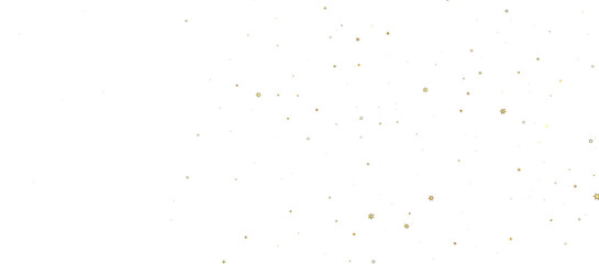 Falling snow at night. Bokeh lights