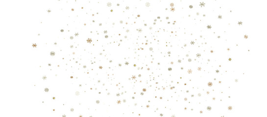 Fototapeta na wymiar new year pattern. Christmas theme, golden openwork shiny snowflakes, star, 3D rendering. png