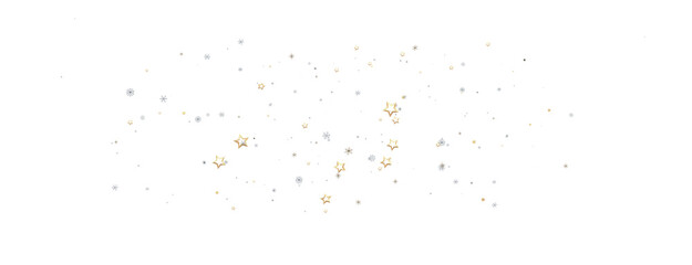 Snowflakes and bokeh lights on the blue Merry Christmas background. 3D render