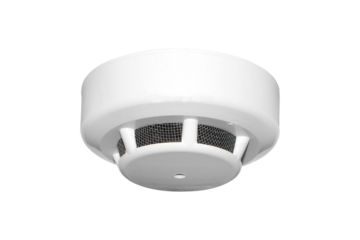 fire detector close-up, isolated from the background