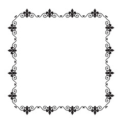 Frame, in the style of an ornament, Vector illustration eps 10, Art.	