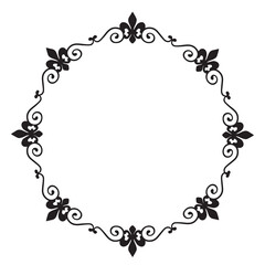 Frame, in the style of an ornament, Vector illustration eps 10, Art.	