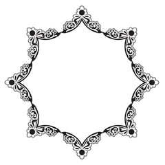 Frame, in the style of an ornament, Vector illustration eps 10, Art.	