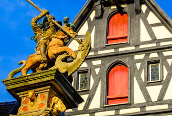 famous old town of Rothenburg ob der Tauber - Bavaria