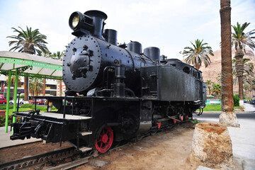 old steam locomotive arica chle