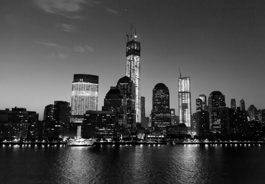 Lower Manhattan Skyline Before Sunrise