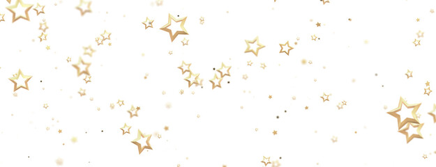 stars. Confetti celebration, Falling golden abstract decoration for party, birthday celebrate,