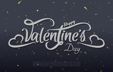 happy valentines day february 14th illustration background.