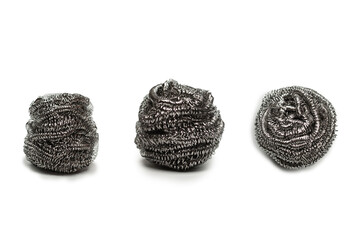 Dish washing sponge isolated on a white background.